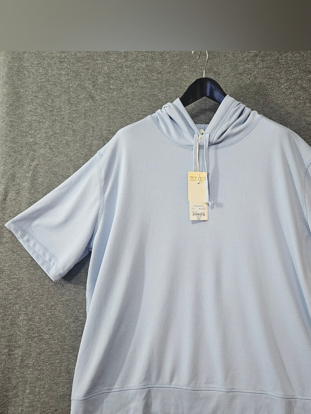 Walker Hayes Light Blue Short-Sleeve Hoodie Men's Sz 3XL